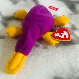 1993 TY Beanie Babies Patti the Platypus 6” Plush Toy - EUC